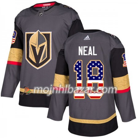 Dresovi Vegas Golden Knights James Neal 18 Adidas 2017-2018 Siva USA Flag Fashion Authentic - Muške